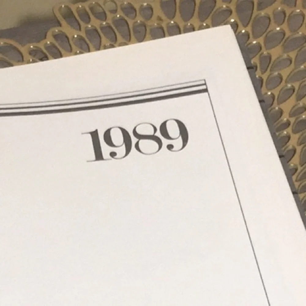 Vintage Pierre Cardin 1989 Date Book Calendar